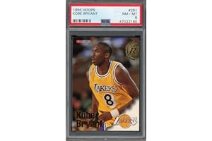 POWERS SPORTS MEMORABILIA Kobe Bryant Basketball Rookie Card #281 PSA 8 Graded 1996 Hoops RC