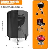 Raweao Kettle BBQ Cover 57cm for Weber 500D Oxford Waterproof Φ71x68cm view 5