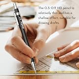 Nicpro 6 PCS Art Mechanical Pencils Set 0.3 0.5 0.7 0.9 mm with 2mm Lead Holders view 7