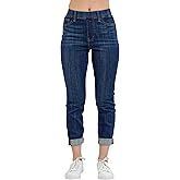 Judy Blue Women's High-Rise Pull On Double Cuff Slim Fit Jeans