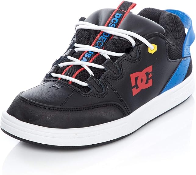 dc black leather shoes