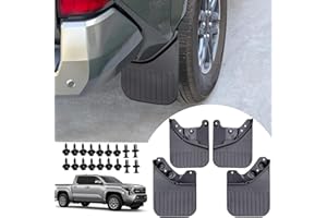 ANMOSVO Mud Flaps for Toyota Tacoma 2024 2025 2026 - [Updated] Flexible & Bendable No Drill Splash Guard All Weather Guard Mud Guards Splash Front Rear for Toyota Tacoma 2024-2026 Accessories