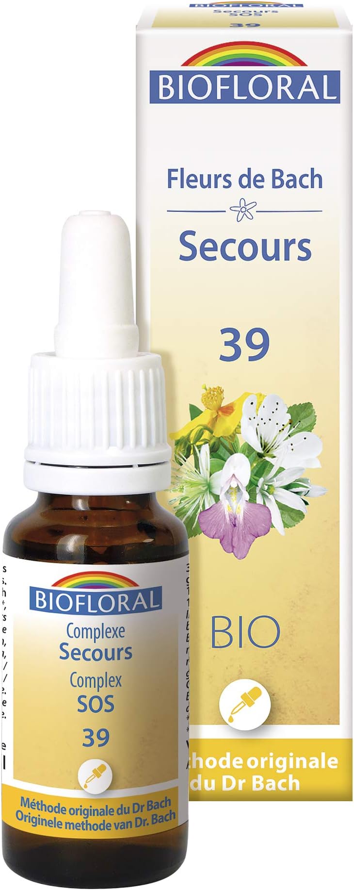 Biofloral Bach Flowers Organic Complex Rescue n°39 20 ml