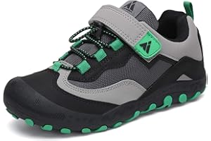 Mishansha Boy's Girl's Hiking Shoes Low Top Sneakers Outdoor Trekking Walking Climbing Running Shoes