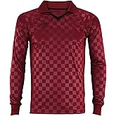 Umbro Mens The Checker Ls Maroon/Black Beauty Size