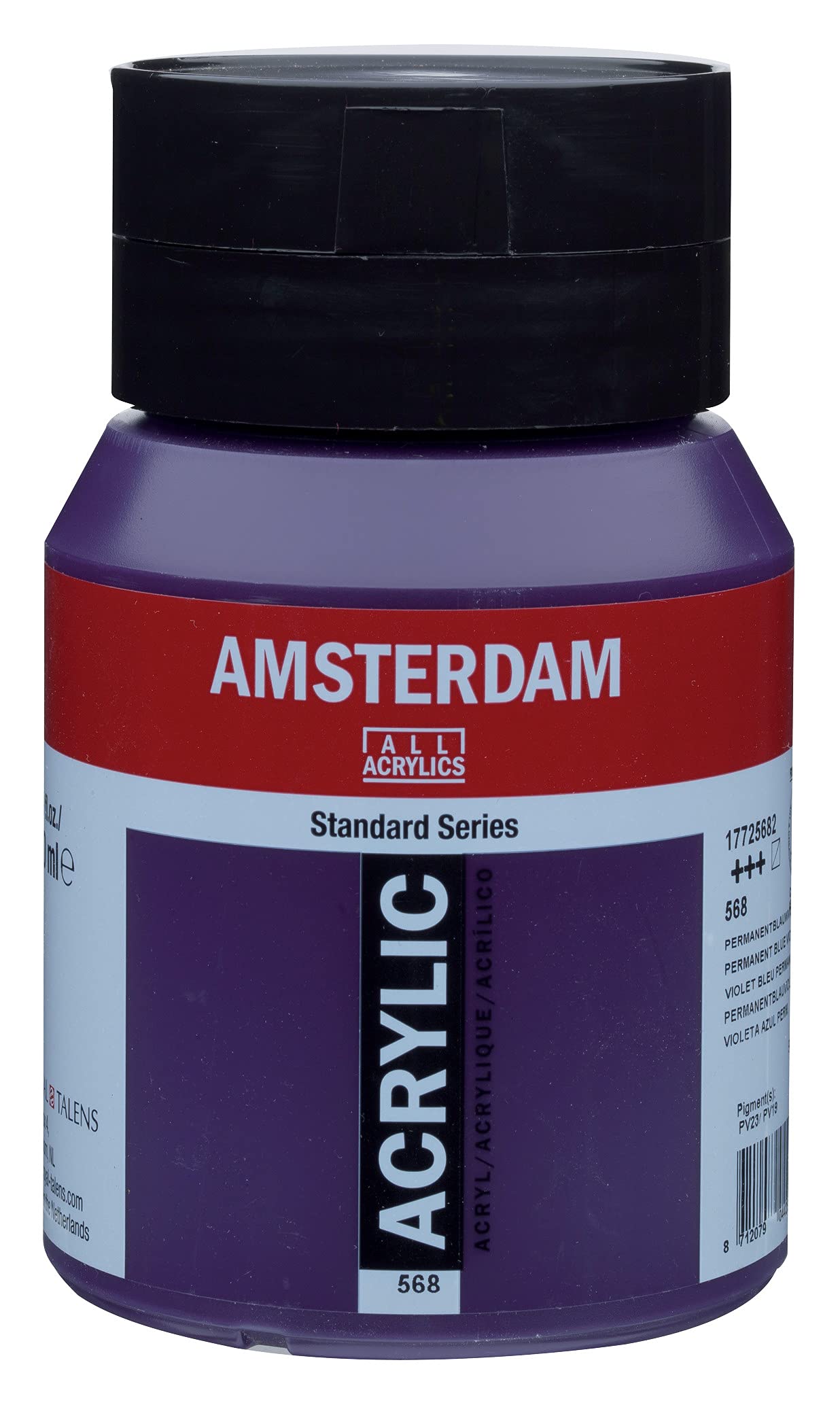 Amsterdam Standard Series Acrylic Jar 500 ml Permanent Blue Violet 568 (17725682)