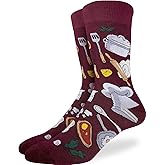 Good Luck Sock Men's Chef Socks, Adult, Shoe Size 7-12