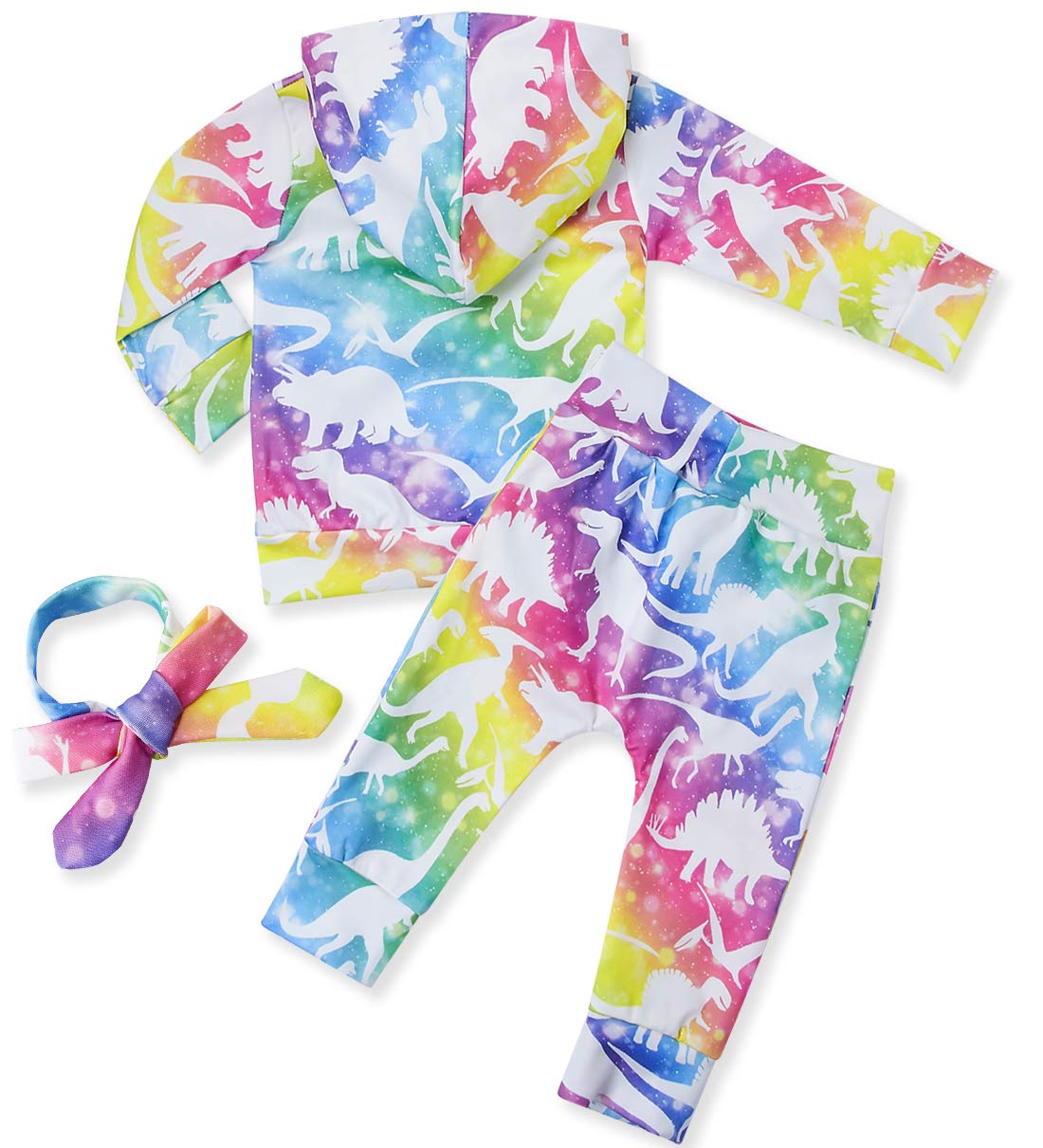 chicolife Felpa con Cappuccio a Maniche Lunghe con Cappuccio per Bambina Felpa con Cappuccio Toddle Abiti Autunnali con Fascia per Gemelli Sorelle, 12-24 Mese