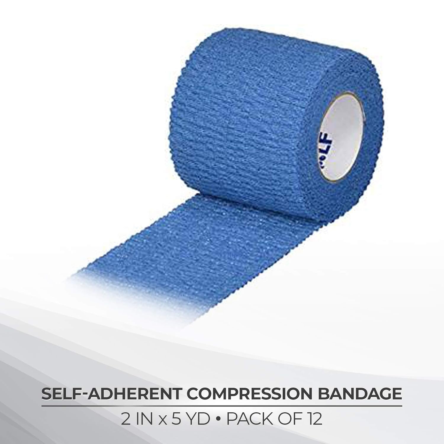 MediRip SelfAdherent Support Bandage 2" x 5 yds. Blue pack of 12 (25320000