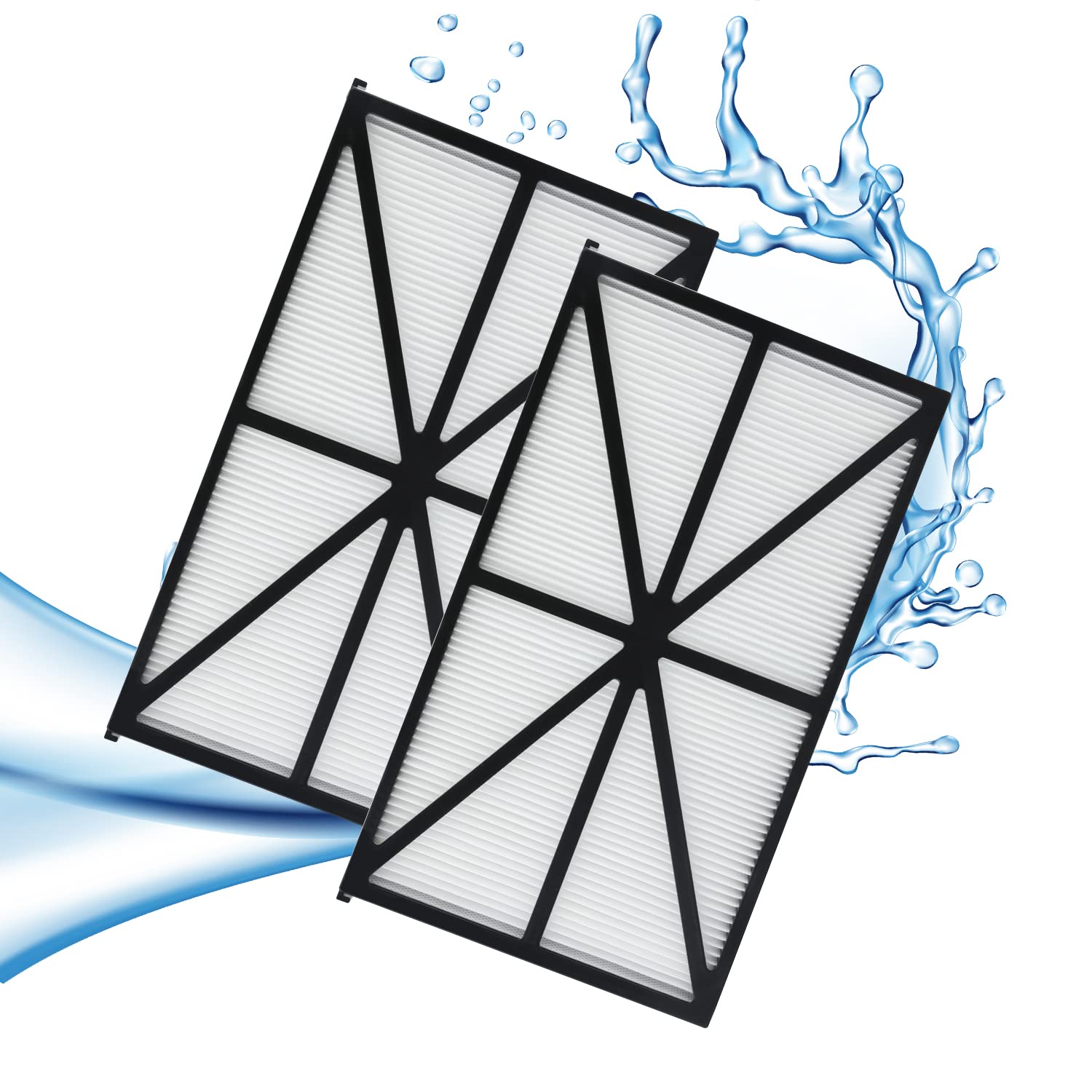 2 x Filter Cartridges for Swimming Pools, Robot Pool Filter Filter Cleaner Compatible with RCX70101 PAK2 Hayward Tiger Shark Aqua Vac Robot Filters Pool Cleaner