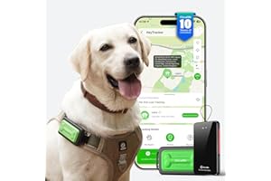 GlocalMe KeyTracker GPS Tracker for Dogs, Global Unlimited Range Pet Tracker with 6 Location Technologies for Real Time Tracking, GPS Dog Tracker with Global Network Service, Waterproof