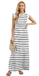 GRECERELLE Womens Summer Casual Round Neck Split