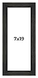 CountryArtHouse 7x19 Frame Black Barnwood Picture