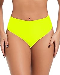 AFOLIRY Women's Sexy High Waisted High Cut Cheeky