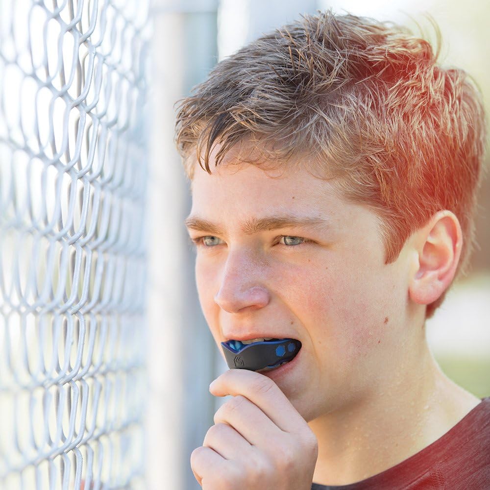 Shock Doctor Gel Max Mouth Guard, Sports Mouthguard for Football, Lacrosse, Hockey, Basketball, Flavored mouth guard, Youth & Adult : Sports & Outdoors