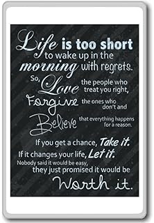 Family Rules Motivational Inspirational Quotes Fridge Magnet