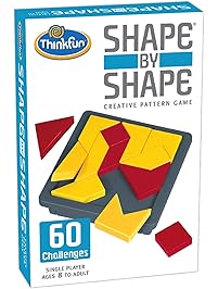 Think Fun Shape by Shape Creative Pattern Logic Game For Age 8 to Adult - Learn Logical Reasoning Skills Through Fun Gameplay