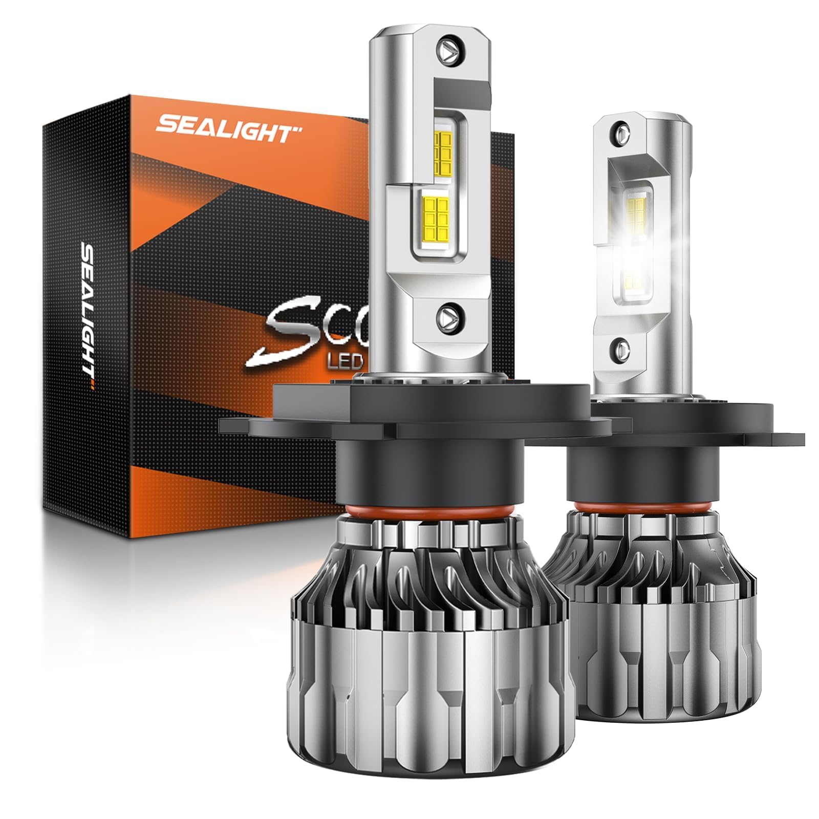 SEALIGHT H4/9003/HB2 Bulbs 38000LM Super