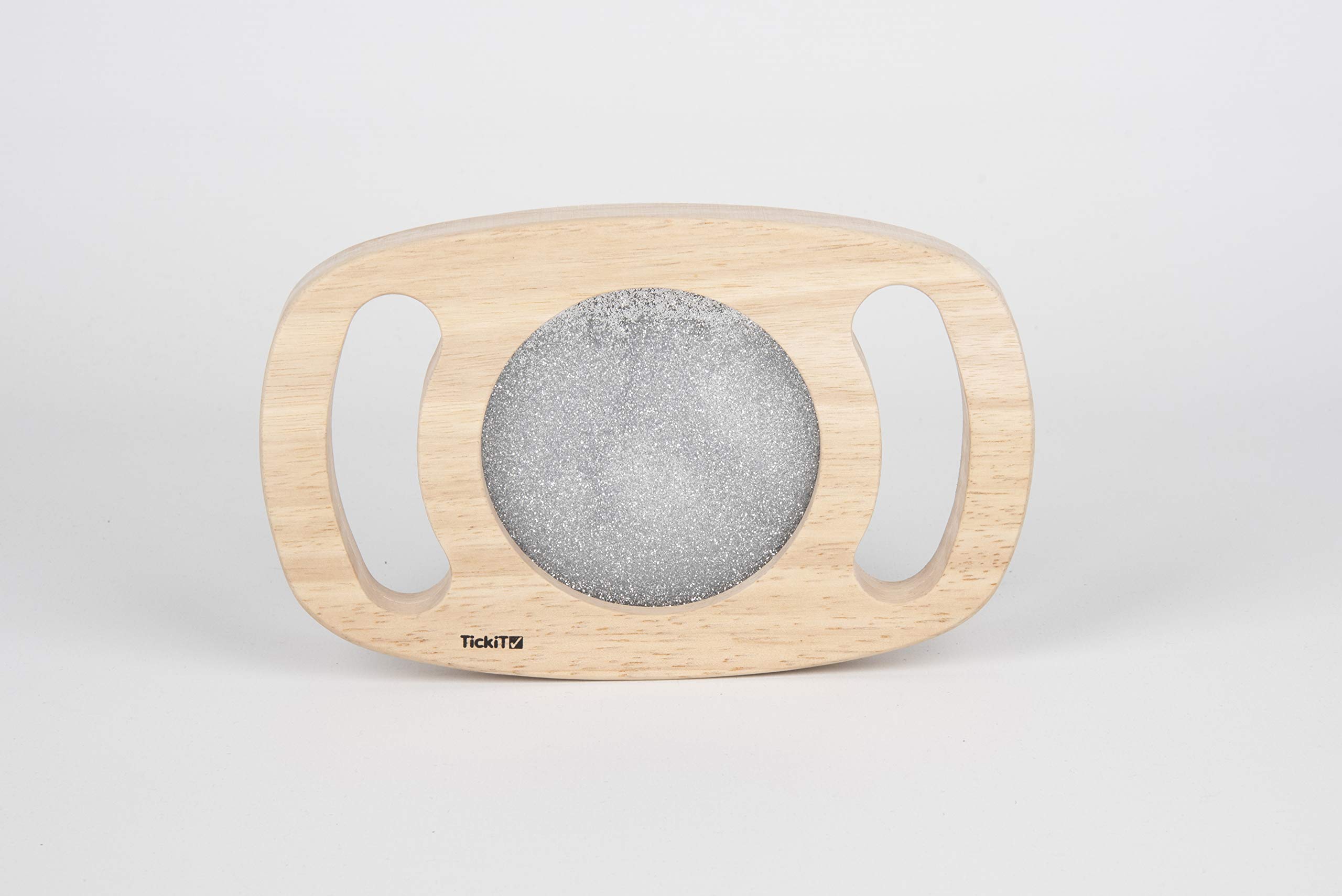 tickit Easy Hold Glitter Panel โ Silver Rubberwood Sensory Panel โ Sparkling Magic, Early Learning, Imaginative Play & Fine Motor Development for Toddlers 12m+