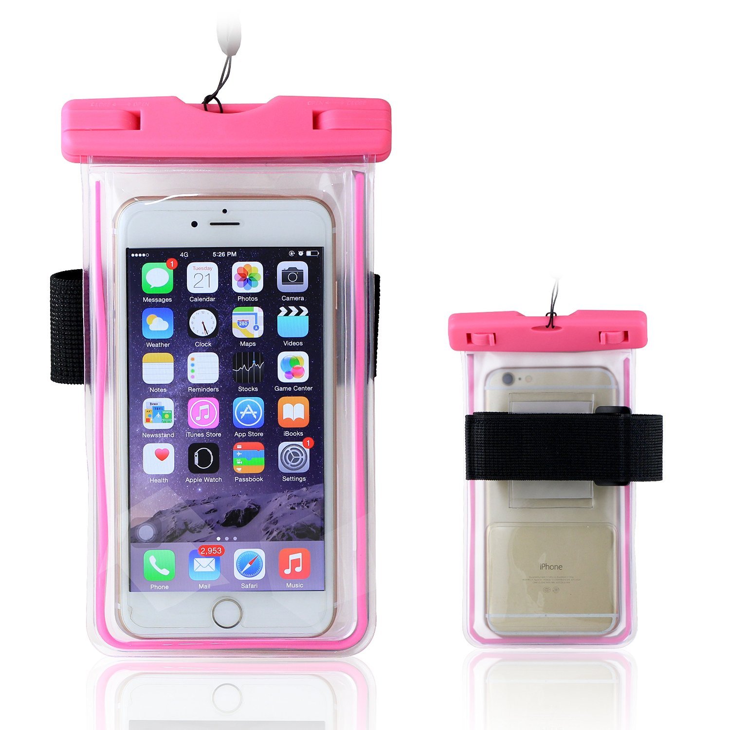 Waterproof Case Universal Luminous Waterproof Bag Pouch With Armband For Ipho.. 21 71JO9tMQeEL