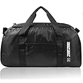ZBEZBE Foldable Travel Duffel Bag, Lightweight & Easy to Carry Water-Repellent Duffle Bag - 2-Way Zipper & Interior Pouch, Ideal for Weekend Trips, Daily Use, Gym & Sports