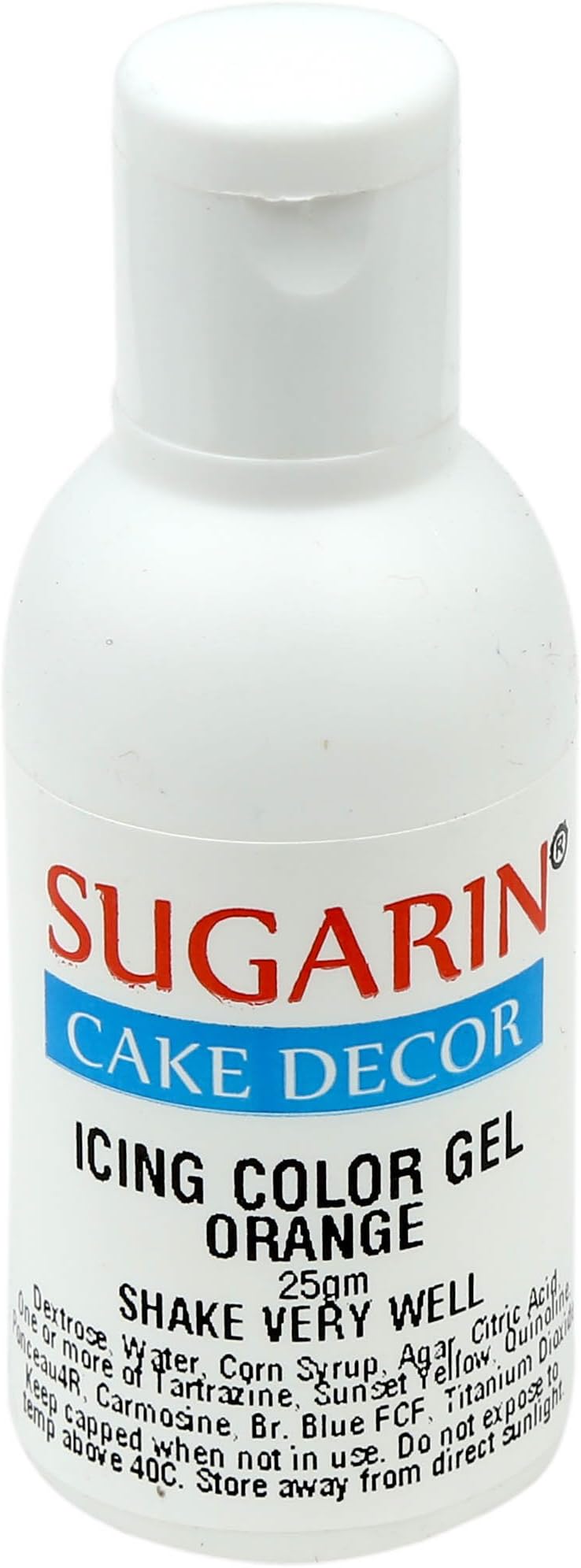 SUGARIN Icing Color Gel for Fondant | Orange | 30ml