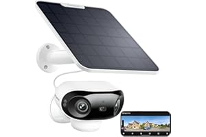 REOLINK Argus 4 Pro 4K Solar Security Cameras Wireless Outdoor, 180° Dual-Lens 8MP Camera for Home Security, ColorX Night Vision, Smart People/Vehicle/Animal Detection, No Subscription, Local Storage