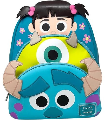 Amazon.com: Loungefly Pixar Monsters Inc. Mike Sulley and  display picture 1