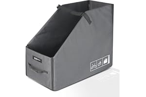 GOTOTOP Folding Bike Storage Box with DustCover, Polyester Material, Easy to Carry and Store, Perfect for Outdoor Folding Use