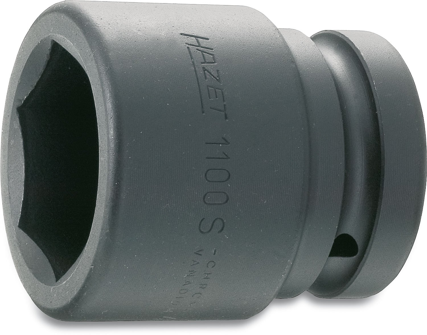 HAZET 1100S-32 63 mm 6-Point Impact/Power Screwdriver Socket Hexagon Profile - Phosphatised/Oiled