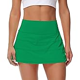 MCEDAR Pleated Tennis Skirt for Women with Pockets Women's High Waisted Athletic Golf Skorts Skirts Running Workout Shorts