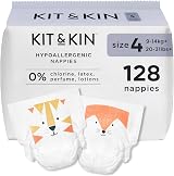 Kit & Kin Premium Baby Nappies Size 4 9-14 kg 128 Nappies