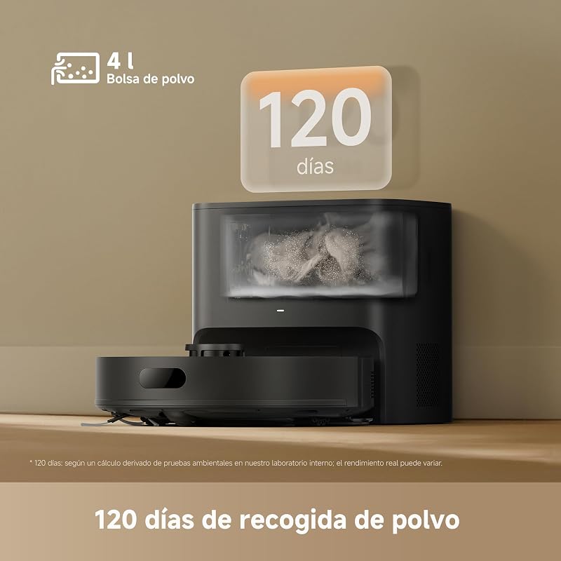 Aspirador robô D20 Air Plus e esfregão de chão com sucção de 20.000 Pa, tecnologia anti-emaranhados, base automática de esvaziamento, limpeza profunda de carpetes e navegação inteligente