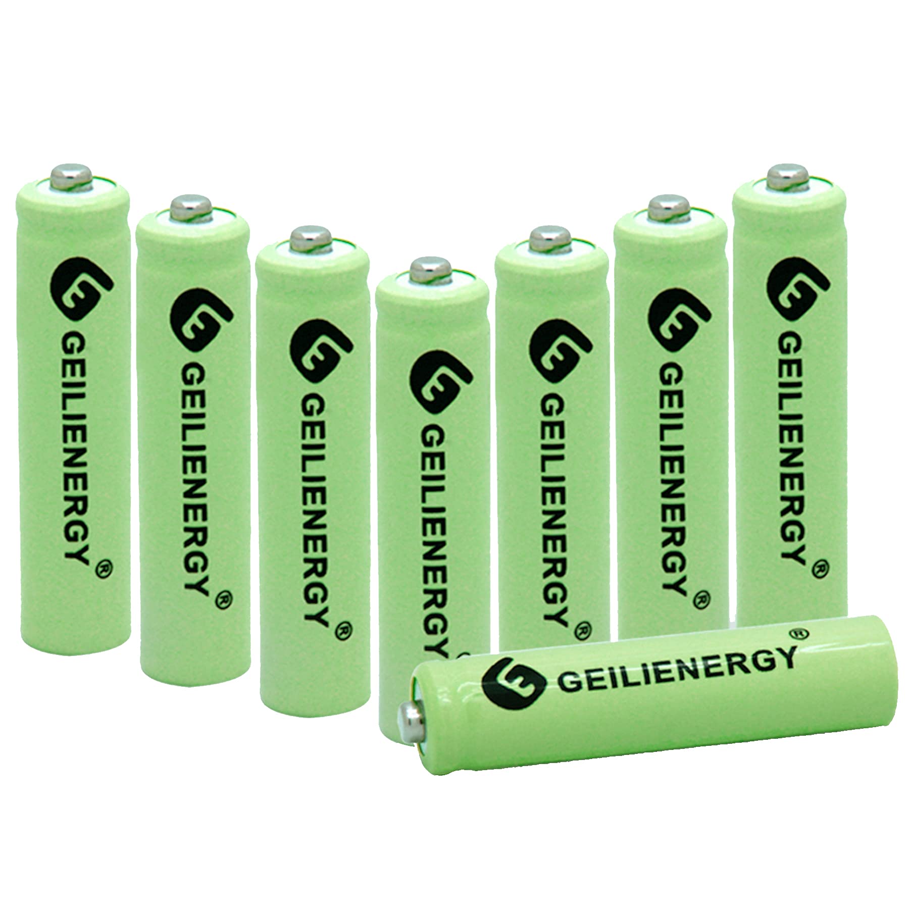 Solar Light Batteries AAA Triple A NIMH 600mAh 1.2V Rechargeable for Garden Lights Remotes Mice(8Pcs)