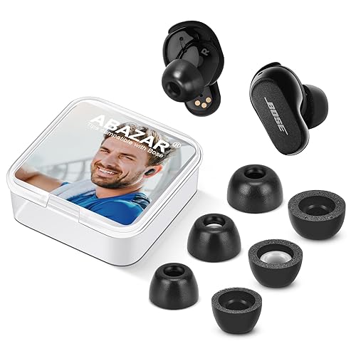 ABAZAR Memory Foam Tips for Bose QuietComfort Earbuds II Ultra - Main Image