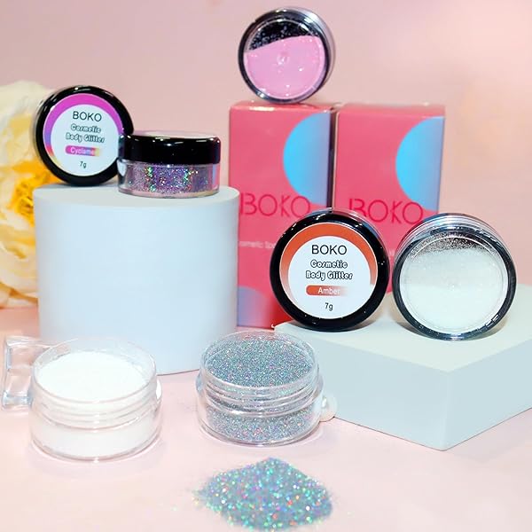 BOKO SPARKLE GLITTER POWDER 14G – COSMETIC IRIDESCENT GOLD GREEN FOR EYESHADOW, LIP, FACE PAINT, NAIL ART – CARNAVAL BODY MAKEUP, CHRISTMAS, CONCERT, PARTY, RAVE ACCESSORIES – AURORA