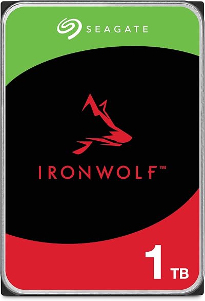 Seagate IronWolf 1TB NAS HDD 3.5in 5400RPM CMR 64MB SATA 6Gb/s
