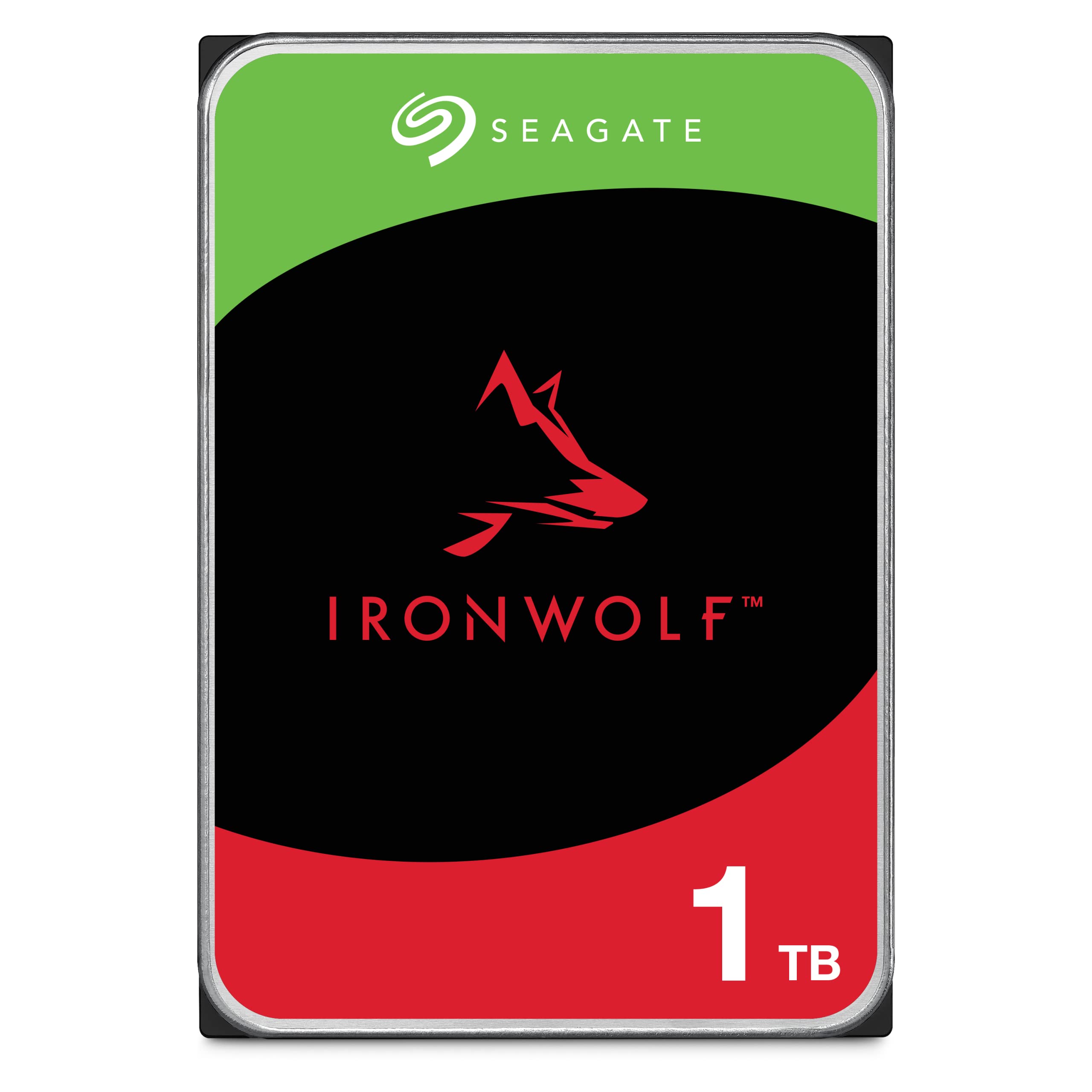 Seagate Ironwolf 1Tb, Internal Hard Drive, Nas Hdd, 3.5 Inch, 5400 U/Min, Cmr, 64Mb Cache, Sata 6 Gb/S, Data Rescue Service (St1000Vnz08)