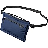 ALPAKA Zip Pouch Max V2 - Blue Axoflux 210D Water Resistant Fabric, Weatherproof YKK Zippers,Front Zip Pocket, Compact Men Sling Bag - Passport Holder & Travel Wallet Pouch for Family Men