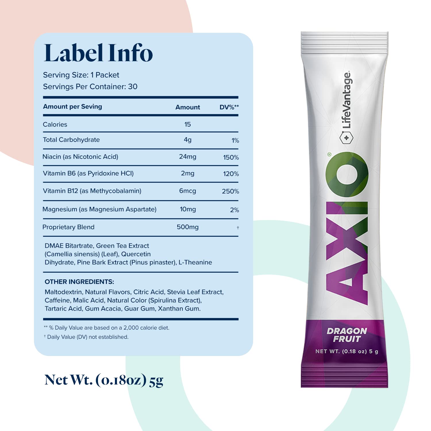 Mua AXIO Regular Energy Drink Powder, Dragonfruit - 30 Drink Mix ...