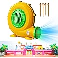 Huilynsen Blower for Bounce House - 1100W Bounce House Blower, Portable and Powerful Air Blowers for Inflatable Water Slide, Commercial Bouncy Castle, Inflatables Arch, Indoor & Outdoor