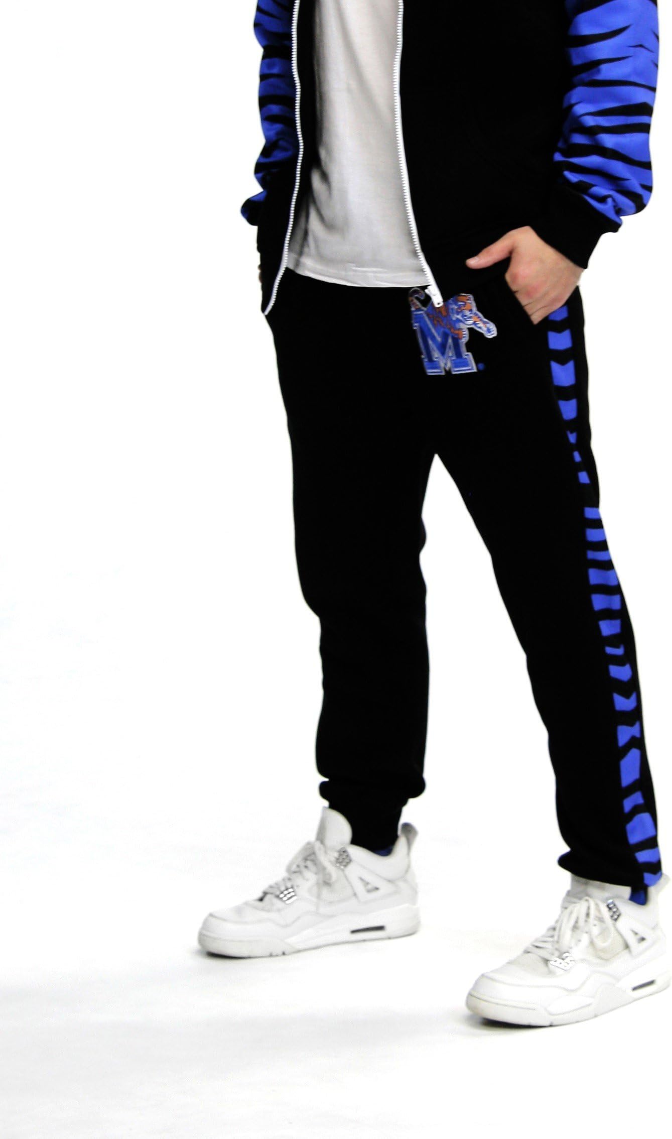 Twin Vision Activewear Memphis Tigers NCAA Men's Jogger Pant (Black)