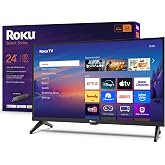 Roku Smart TV &ndash; 24-Inch Select Series, 720p HD TV &ndash; Roku TV with Voice Remote &ndash; Flat Screen LED Television with Wi-Fi for Streaming Live Local News, Sports, Family Entertainment
