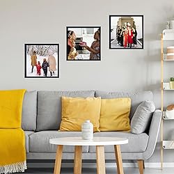 JCJMY 10x10 Picture Frame Set of 6 Black for Wall