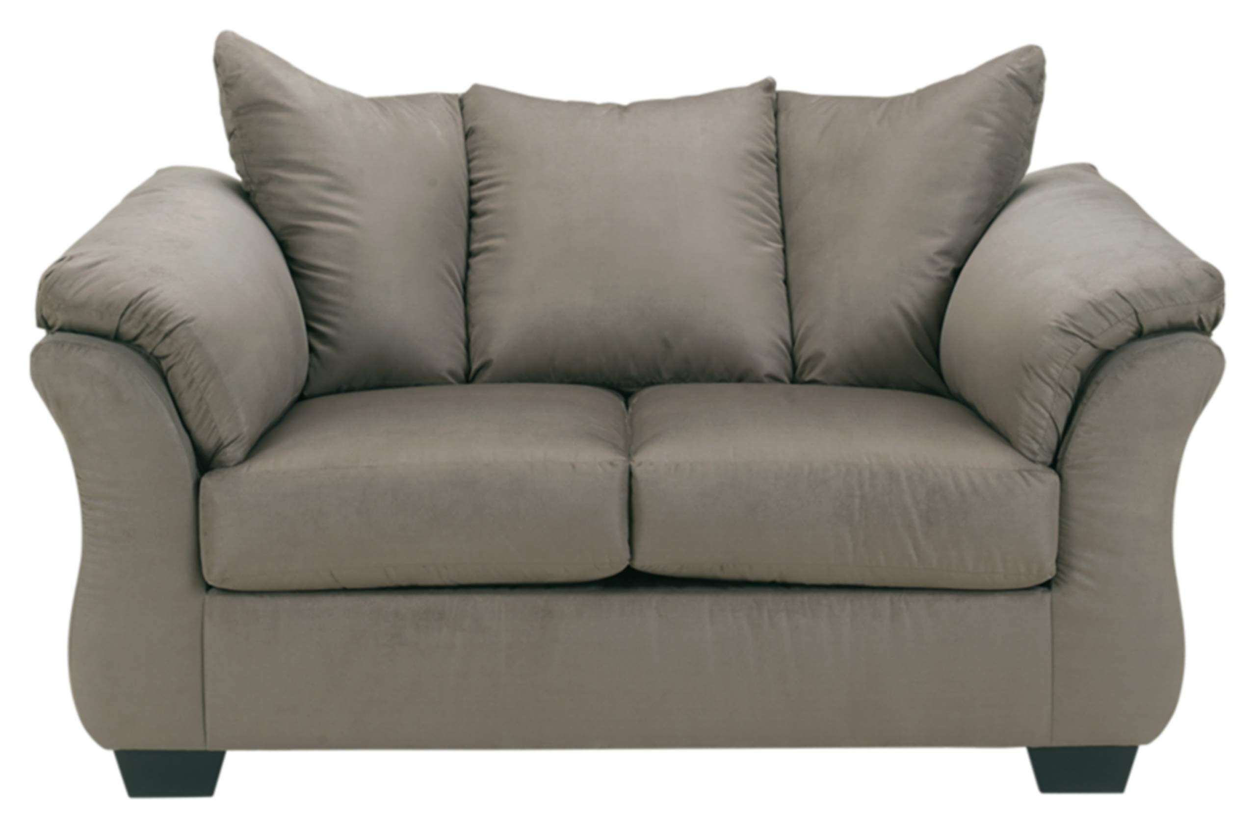 Photo 1 of *****MINOR RIPPED PART AT THE BOTTOM****Signature Design by Ashley Darcy Casual Plush Loveseat, Grayish Brown