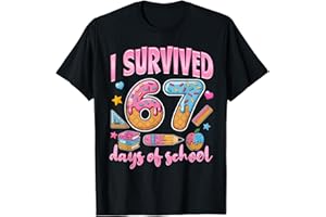 FUNNY SIX SEVEN MEME DESIGNS I Survived 67 Days of School Teachers Students T-Shirt