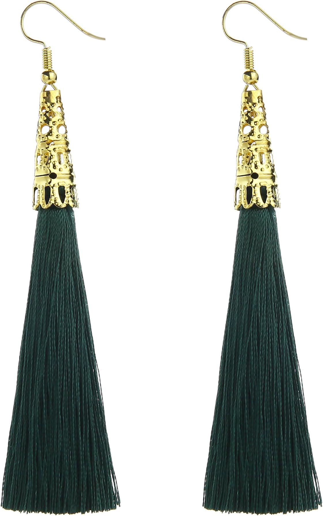 MELUOGE Long Tassel Drop Dangle Earrings For Women Wedding Party Dance Jewelry