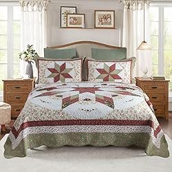 YAYIDAY Oversized Queen Bedspreads Patchwork Quilt