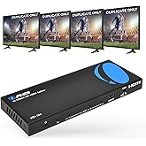 OREI HDMI Splitter 1 in 4 Out – 4K@30Hz HDMI 2.0 Splitter with HDCP 1.4, EDID Management, and LPCM/Dolby/DTS Audio Support–Compact Plug & Play Design