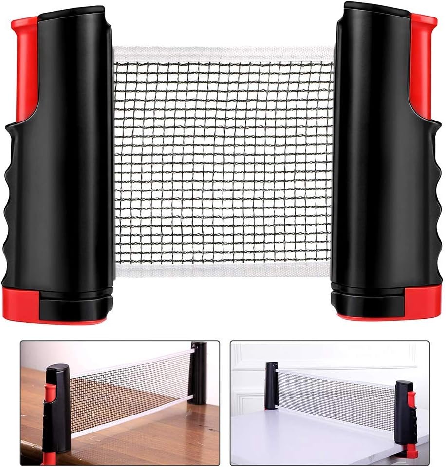 Elikliv Table Tennis Nets, Non Slip Retractable Ping Pong Net Sport